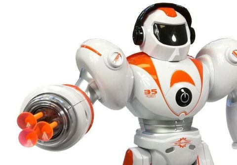 LEAN Toys Robot Zdalnie sterowany pomarańczowy