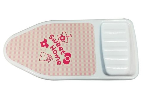 LEAN Toys Różowe Żelazko Zestaw do Prasowania Deska Wieszaki