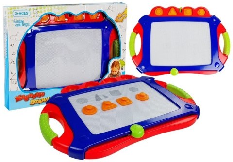 LEAN Toys Tablica Magnetyczna Znikopis Granatowy Stempelki Pieczątki