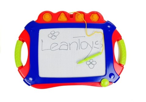LEAN Toys Tablica Magnetyczna Znikopis Granatowy Stempelki Pieczątki