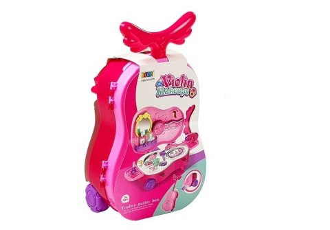 LEAN Toys Toaletka w Walizce na Kółkach Skrzypce Lusterko