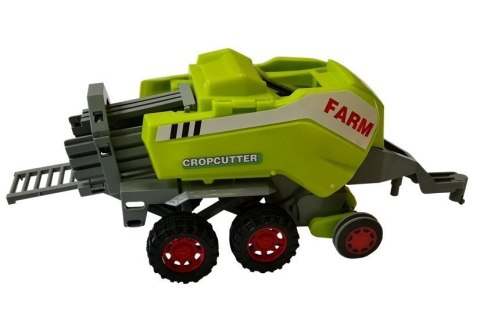 LEAN Toys Zestaw Autek Farmerskich Zgrabiarka Prasa