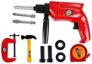 LEAN Toys Zestaw Narzędzi w Walizce Wiertarka Śruby