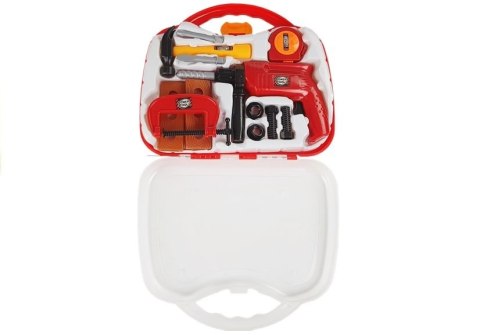 LEAN Toys Zestaw Narzędzi w Walizce Wiertarka Śruby