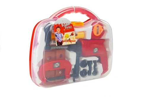 LEAN Toys Zestaw Narzędzi w Walizce Wiertarka Śruby