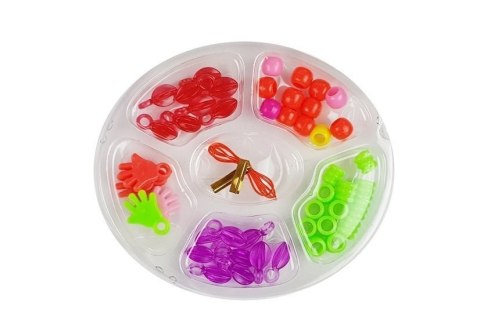 LEAN Toys Zestaw Piękności w Walizce Wałki Klapki Koraliki