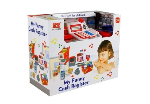 LEAN Toys Zestaw sklepowy kasa wózek