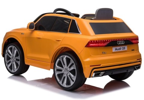 LEAN CARS Auto na Akumulator Audi Q8 JJ2066 Żółty Lakierowany