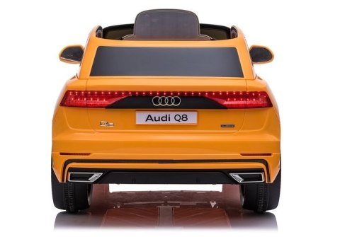 LEAN CARS Auto na Akumulator Audi Q8 JJ2066 Żółty Lakierowany