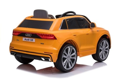 LEAN CARS Auto na Akumulator Audi Q8 JJ2066 Żółty Lakierowany