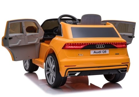 LEAN CARS Auto na Akumulator Audi Q8 JJ2066 Żółty Lakierowany