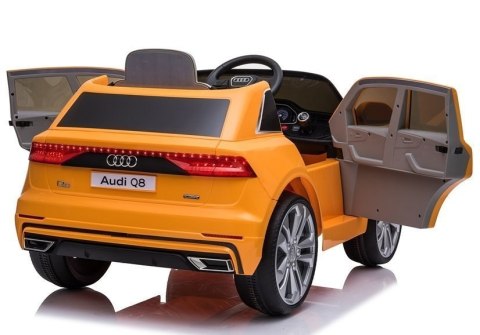 LEAN CARS Auto na Akumulator Audi Q8 JJ2066 Żółty Lakierowany