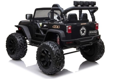 LEAN CARS Auto na akumulator Jeep JC666 Czarny Lakierowany