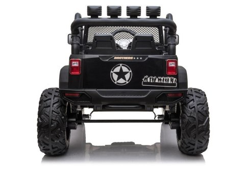 LEAN CARS Auto na akumulator Jeep JC666 Czarny Lakierowany