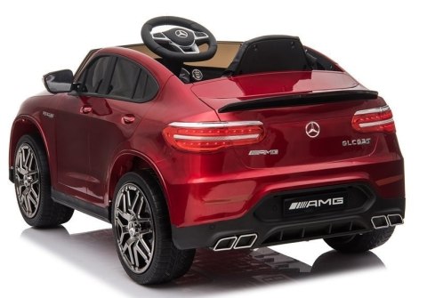 LEAN CARS Auto na akumulator Mercedes GLC 63S QLS-5688 Czerwony Lakier 4x4