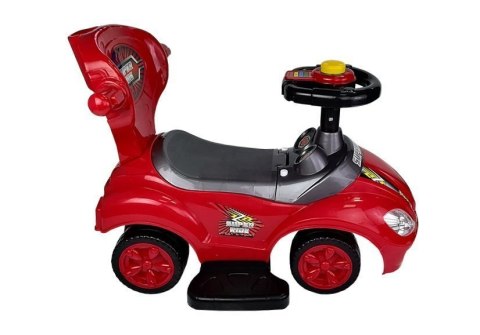 LEAN CARS Jeździk z Pchaczem Mega Car 3w1 Czerwony