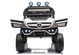 LEAN CARS Pojazd na Akumulator Mercedes Unimog S Biały