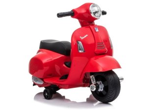 LEAN CARS Skuter na Akumulator Vespa GTS 300 Mini Czerwony
