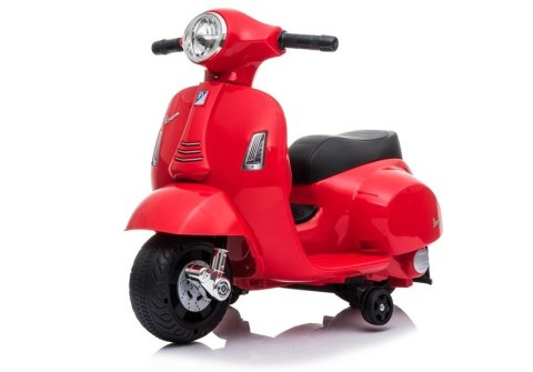 LEAN CARS Skuter na Akumulator Vespa GTS 300 Mini Czerwony