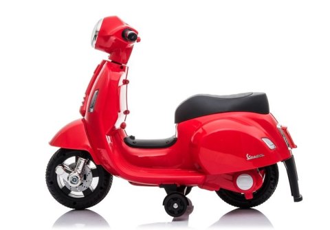 LEAN CARS Skuter na Akumulator Vespa GTS 300 Mini Czerwony