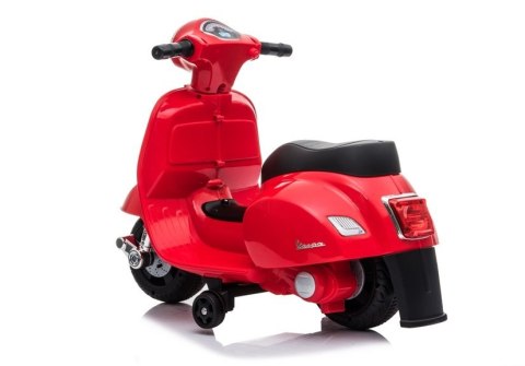 LEAN CARS Skuter na Akumulator Vespa GTS 300 Mini Czerwony