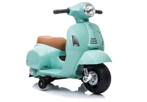 LEAN CARS Skuter na Akumulator Vespa GTS 300 Mini Turkusowy