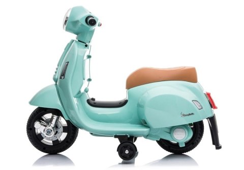 LEAN CARS Skuter na Akumulator Vespa GTS 300 Mini Turkusowy