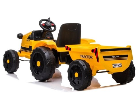 LEAN CARS Traktor na Akumulator z Przyczepą CH9959 Żółty