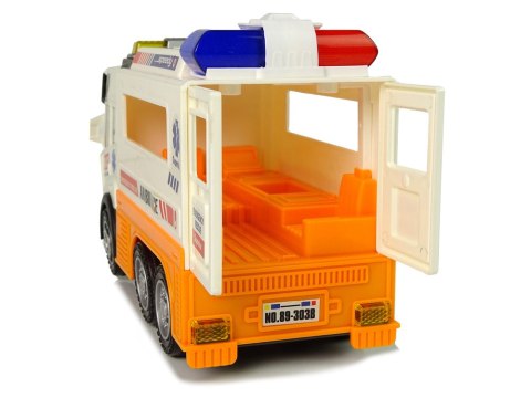 LEAN Toys Ambulans Autko na Baterie Światło Dźwięki