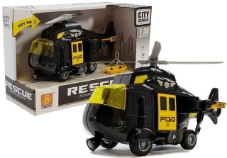 LEAN Toys Helikopter Ratunkowy na baterie 1:20 Dźwięk Światła