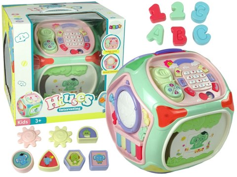 LEAN Toys Interaktywny Sorter z Telefonem Nauka Kształtów Liczb Pianinko