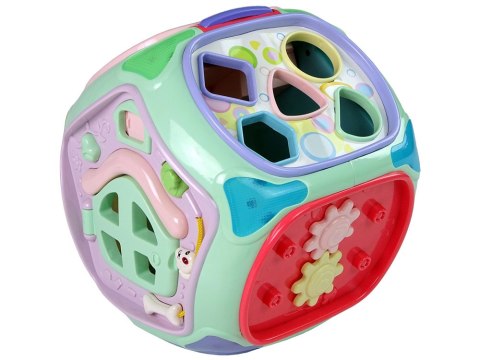 LEAN Toys Interaktywny Sorter z Telefonem Nauka Kształtów Liczb Pianinko