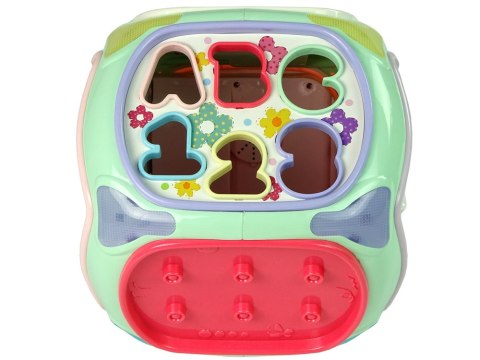 LEAN Toys Interaktywny Sorter z Telefonem Nauka Kształtów Liczb Pianinko