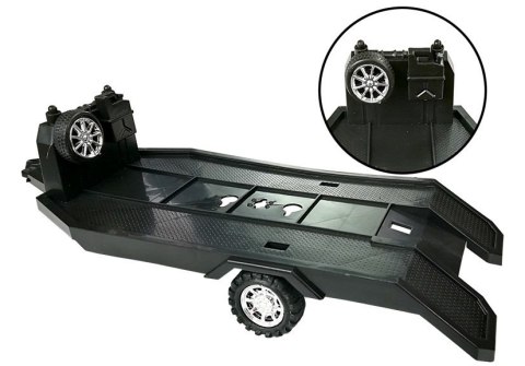 LEAN Toys Zestaw Pojazdów Pomarańczowy Monster Truck Czerwone BMW Laweta 58 cm
