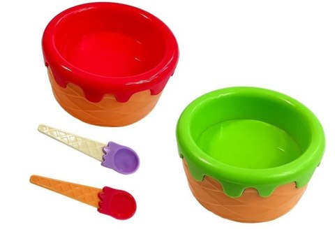 LEAN Toys Zestaw Słodkości do Zabawy w Cukiernię Ciasto Lody