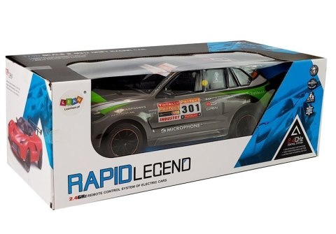 LEAN Toys Auto Sportowe Zdalnie Sterowane RC 1:10 2.4G Szare