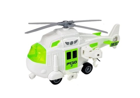 LEAN Toys Auto Transporter na Baterie 1:16 z Helikopterem