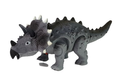 LEAN Toys Dinozaur na Baterie Triceratops Szary