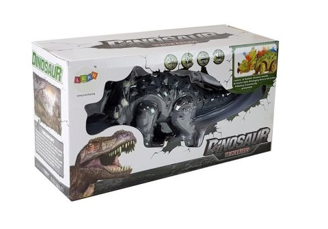 LEAN Toys Dinozaur na Baterie Triceratops Szary