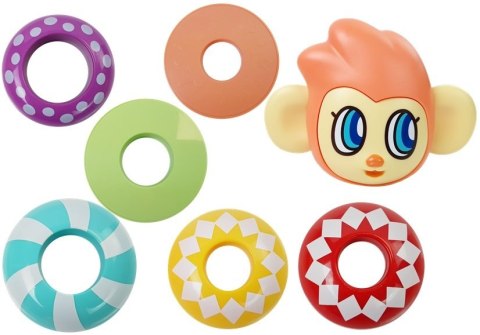 LEAN Toys Edukacyjna Piramidka Małpka z Dźwiękami, Nauka Liczb
