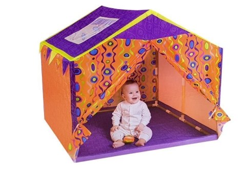 LEAN Toys Kolorowy Namiot Domek dla Dzieci 112 cm x 110 cm x 102 cm