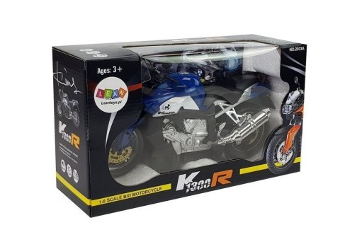 LEAN Toys Motocykl na Baterie Niebieski