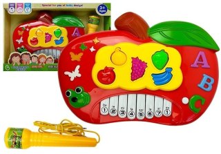 LEAN Toys Pianinko Elektroniczne Jabłko - Połącz z telefonem