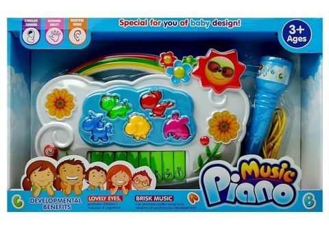LEAN Toys Pianinko Elektroniczne Kwiatki Połącz z Telefonem
