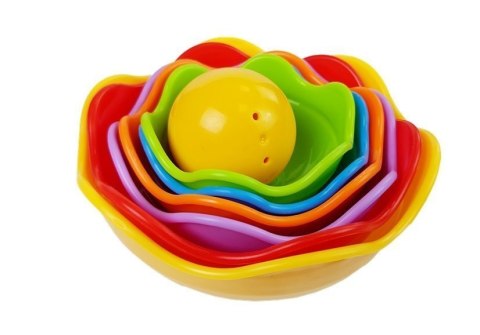 LEAN Toys Piramidka dla Niemowlaka Muszelki