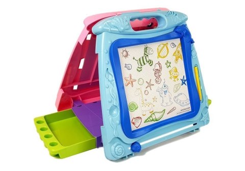 LEAN Toys Tablica do Rysowania Dwustronna Pisaki Magnesy