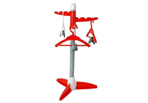 LEAN Toys Żelazko na Baterie Deska Stojak z wieszakami