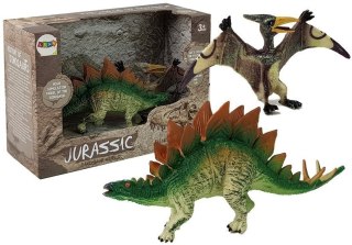 LEAN Toys Zestaw Figurek Dinozaur Stegosaurus , Pteranodon