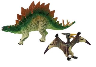 LEAN Toys Zestaw Figurek Dinozaur Stegosaurus , Pteranodon