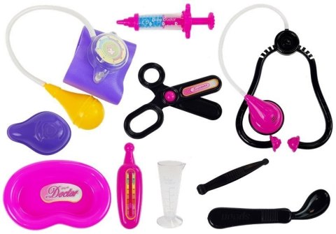 LEAN Toys Zestaw Lekarza w Torbie z Akcesoriami Stetoskop